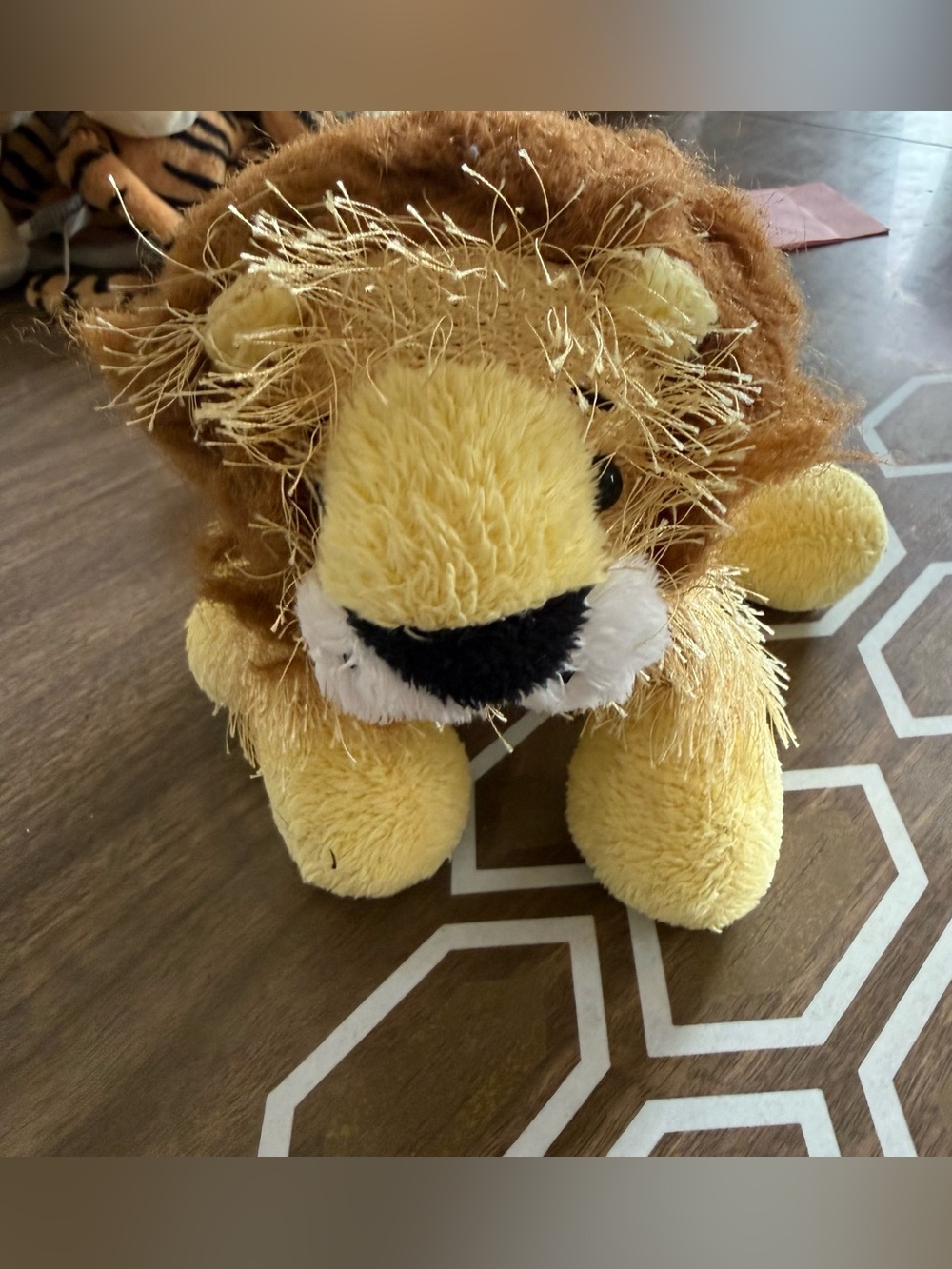 GANZ Yellow and Brown Lion Plush Stuffed Animal
